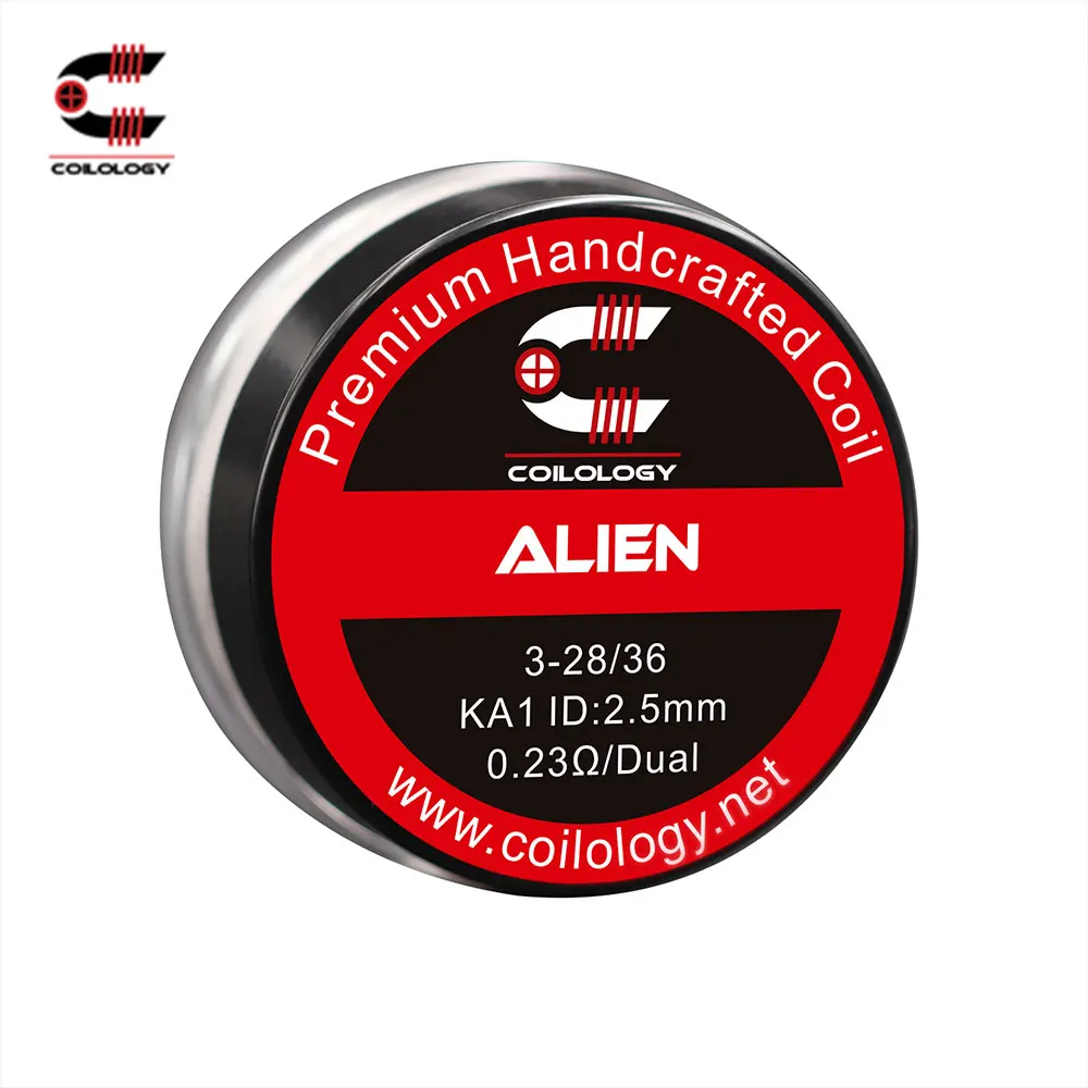 

Coilology Alien Coil Set Created with Triple Parallel Wires 100% Handcrafted Ni 0.1ohm/Ni 0.16ohm/SS316L 0.07ohm/ SS316L 0.13ohm