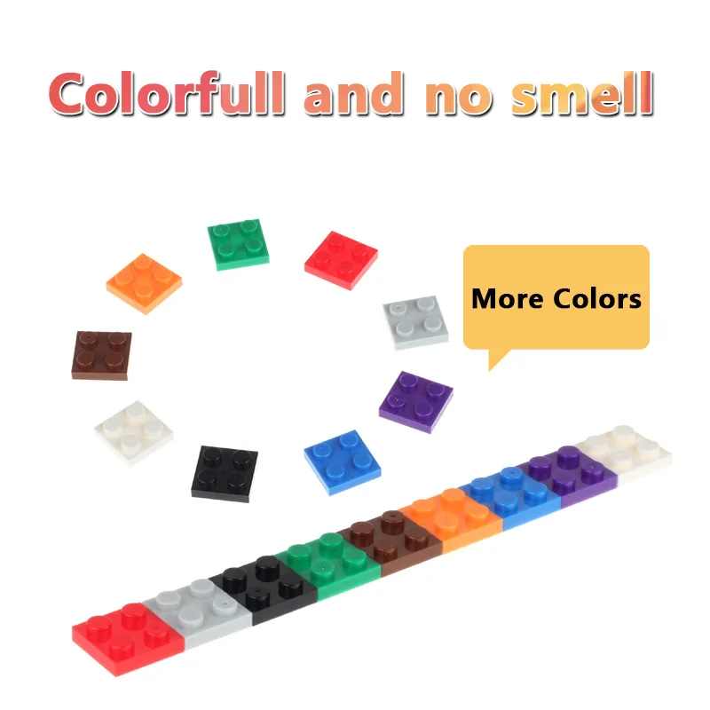 

100g Small Bricks Building Blocks 2X2 Dots DIY Creative Bricks Toys For Children Compatible with major Brand Blocks