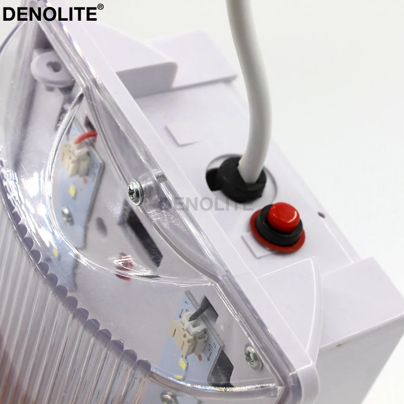 DENOLITE 10PCS Back-up Настенный/потолочный 3W светодиодный аварийный светильник неподдерживаемый литиевый аккумулятор светодиодный указатель выхода светильник