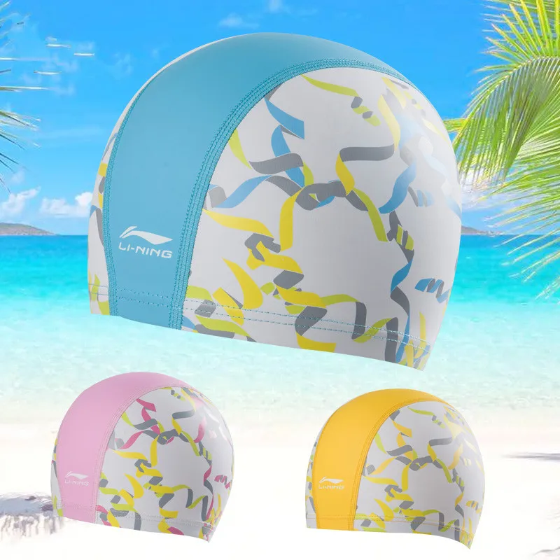 

Children Swimming Caps High Quality Silicone Print Children Swimming Cap Outdoor sports Waterproof Swim Caps Hat Bathing