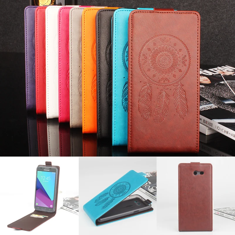 

for US Version Samsung Galaxy J3 2017 Fashion Embossed Flip Leather Cover Case for Samsung Galaxy J3 Emerge Vertical Back Cover