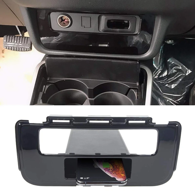 Автомобильный Qi беспроводной телефон зарядный коврик модуль для Mitsubishi Outlander- Быстрая зарядка чехол пластина Центральная консоль ХРАНЕНИЯ