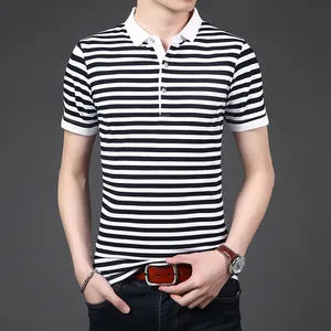 MRMT 2024 Brand New Spring Summer Men's T - Shirt Cotton Stripe T-shirt for Male Young Short Sleeve Thin Slim Tops Tshirt