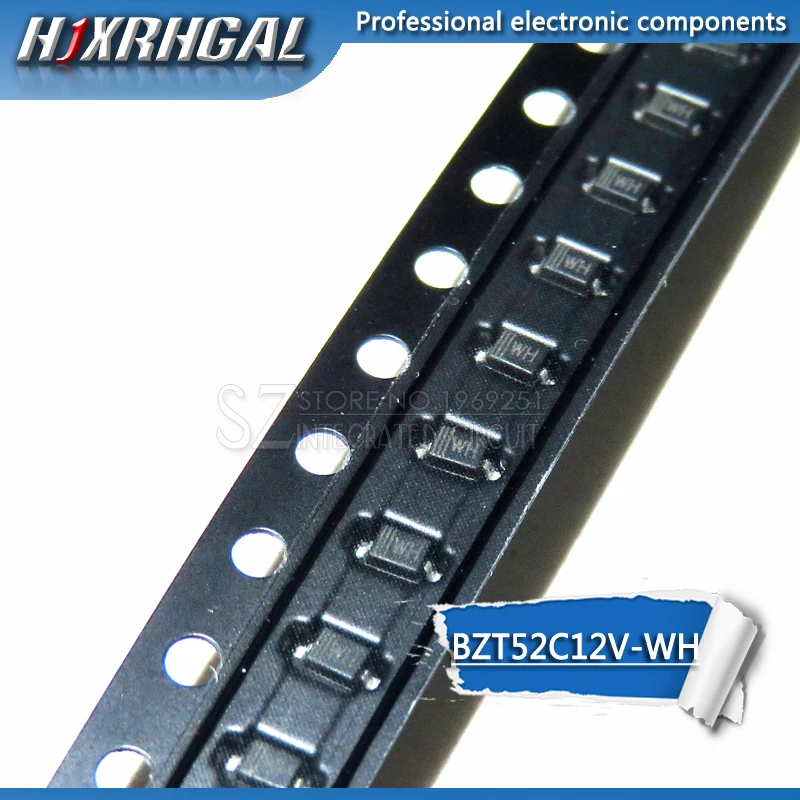 1 катушка 3000 шт. Zener диод BZT52C12V BZT52C SOD 323/123 WH SMD новое и оригинальное HJXRHGAL|Диоды| |