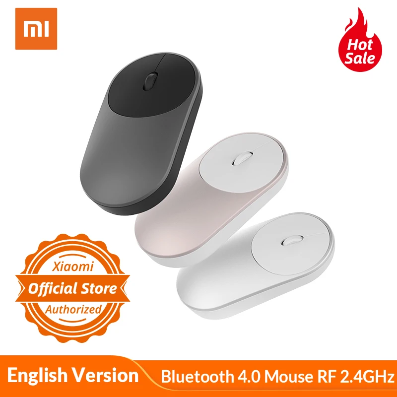 

Original Xiaomi Mouse Portable Wireless Bluetooth gaming mouse RF 2.4GHz Dual Mode Connect Mi 1200DPI for Xiaomi mi Notebook