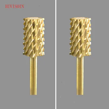 

Gold Large Barrel Bit - HIVISOIN Carbide Nail Drill Bit - 3XC