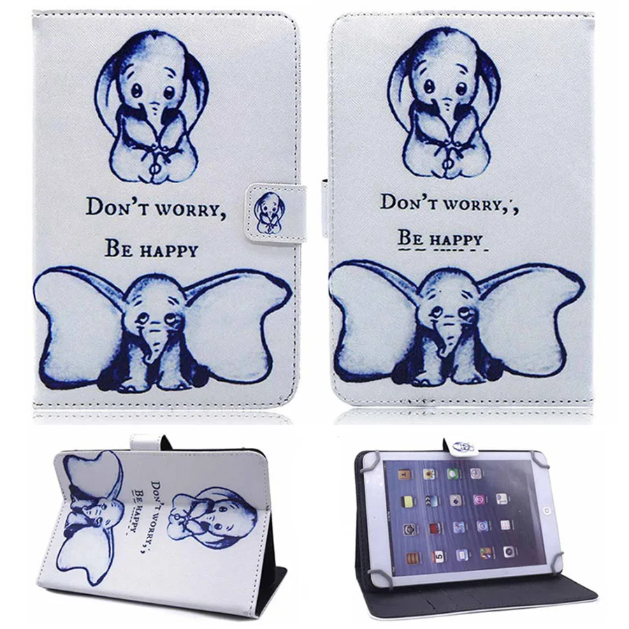 

Universal Case Cover for 9.7 10 10.1 inch Tablet PC for iPad Samsung Lenovo ASUS Cube Alcatel Cartoon Print Leather Stand Cover