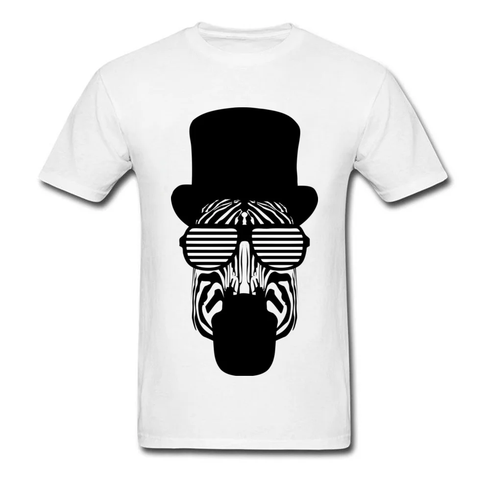 Hipster Zebra Round Neck T Shirt April FOOL DAY Tops Shirt Short Sleeve Classic All Cotton Printed On Tee-Shirt Unique Men