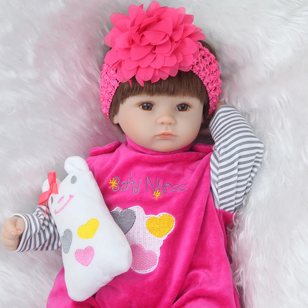Bebe силиконовая Реалистичная кукла reborn 42 см, кукла для детей, подарок для девочек, новогодние игрушки, мягкое тело, boneca Reborn
