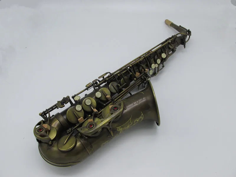 

95% copy France Alto Saxophone Selme Mark VI Eb Flat Alto Sax Saxofone Cyan antique copper Professional mouthpiece free shipping