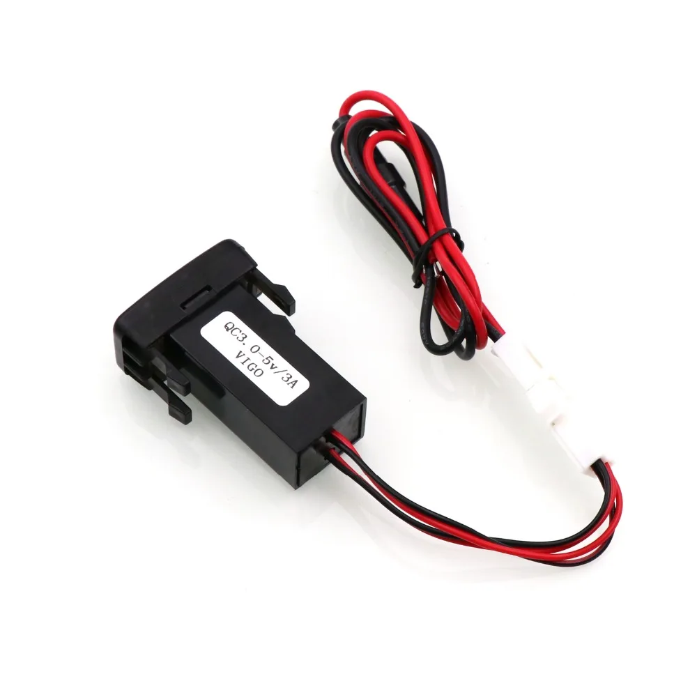 Автомобильное зарядное устройство QC3.0 + 5 В 3 А с USB интерфейсом быстрая зарядка