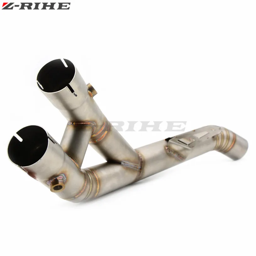 Motorcycle Exhaust Muffler Mid Connect Refit Motorbike Middle Pipe