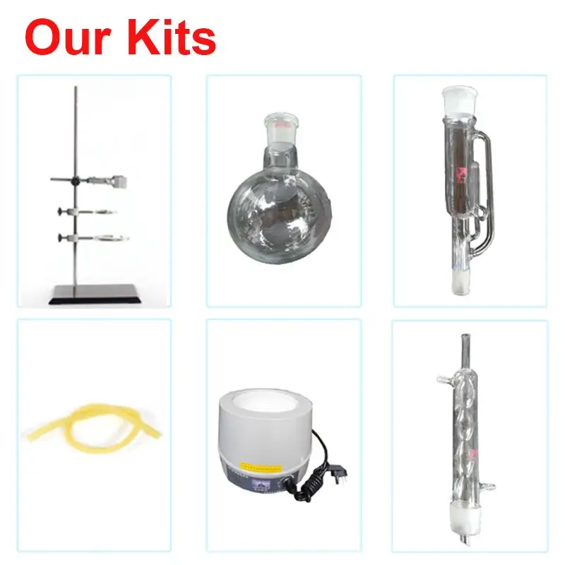 Новый лабораторный Soxhlet Extractor 250 мл бытовой дистиллятор эфирных масел с