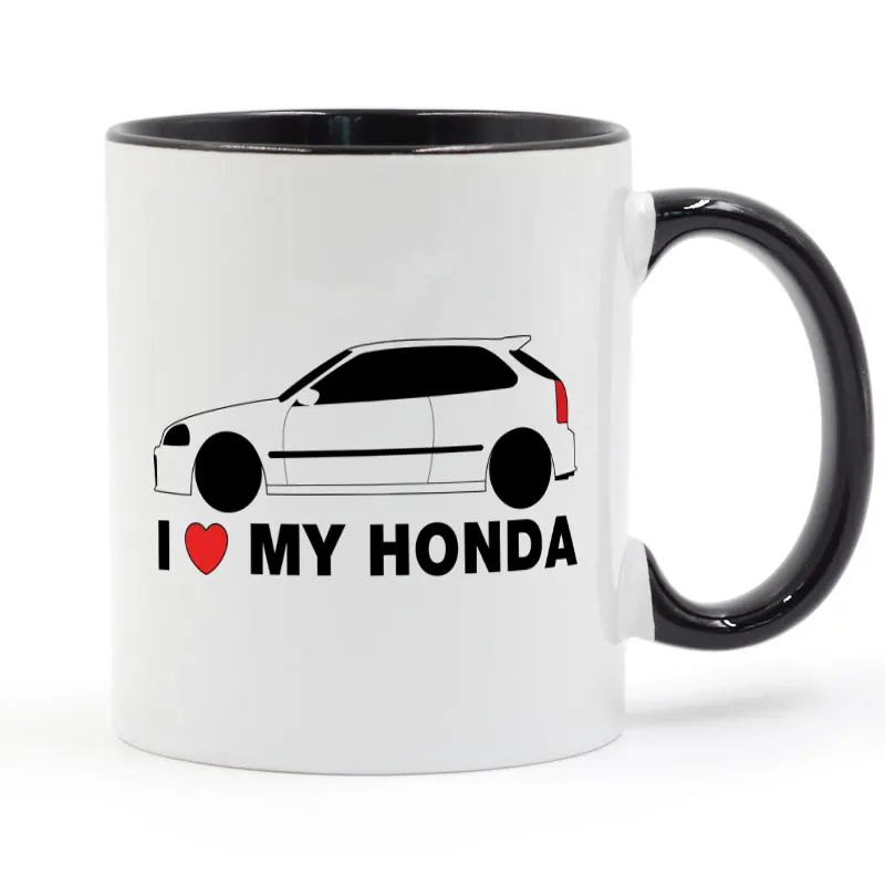 

FOR Honda Civic MK6 Closeup JDM VTEC Mug Coffee Ceramic Cup Creative DIY Gifts Home Decor Mugs 11oz T1502
