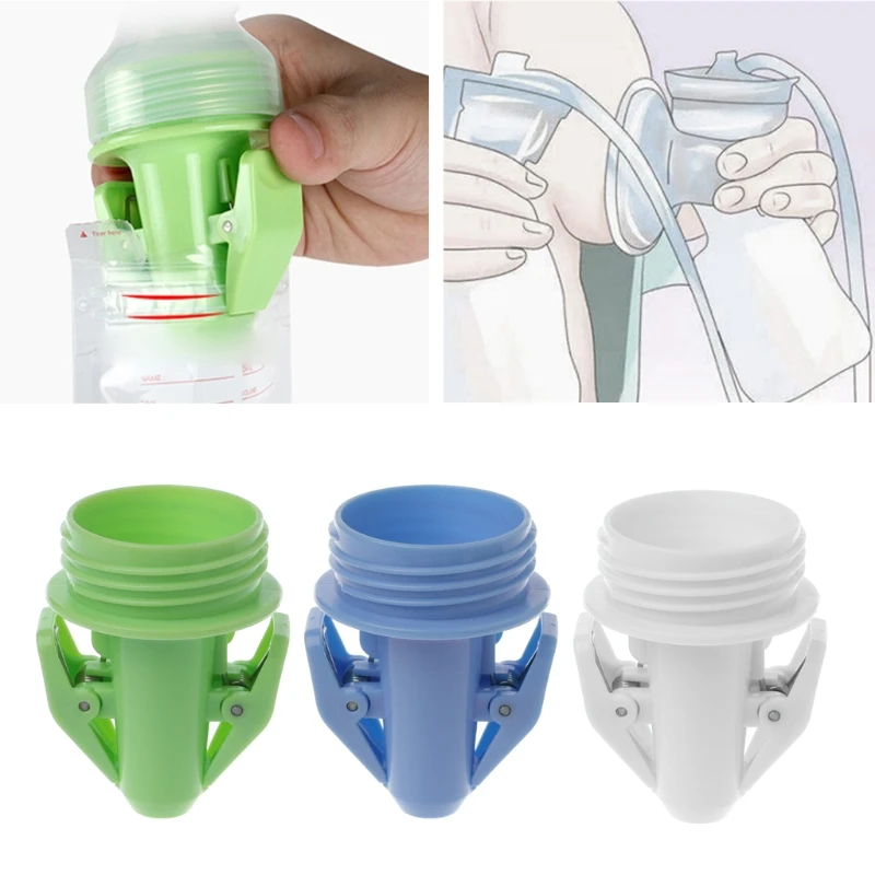 

Baby Feeding Portable Wide Breast Pump Storage Bags Clip Adapter