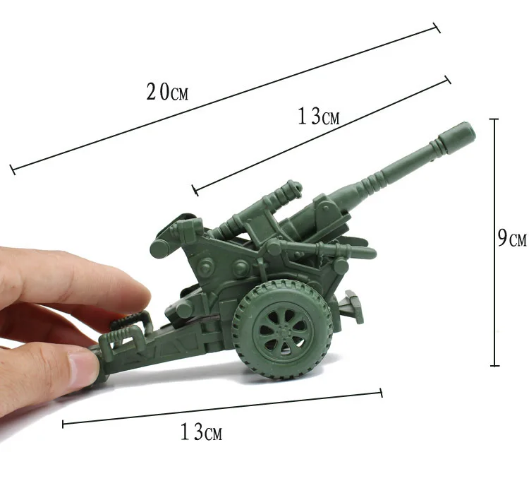 

World war ii military model toys,Military static model, single pipe howitzers/chase the cannon, sand table model
