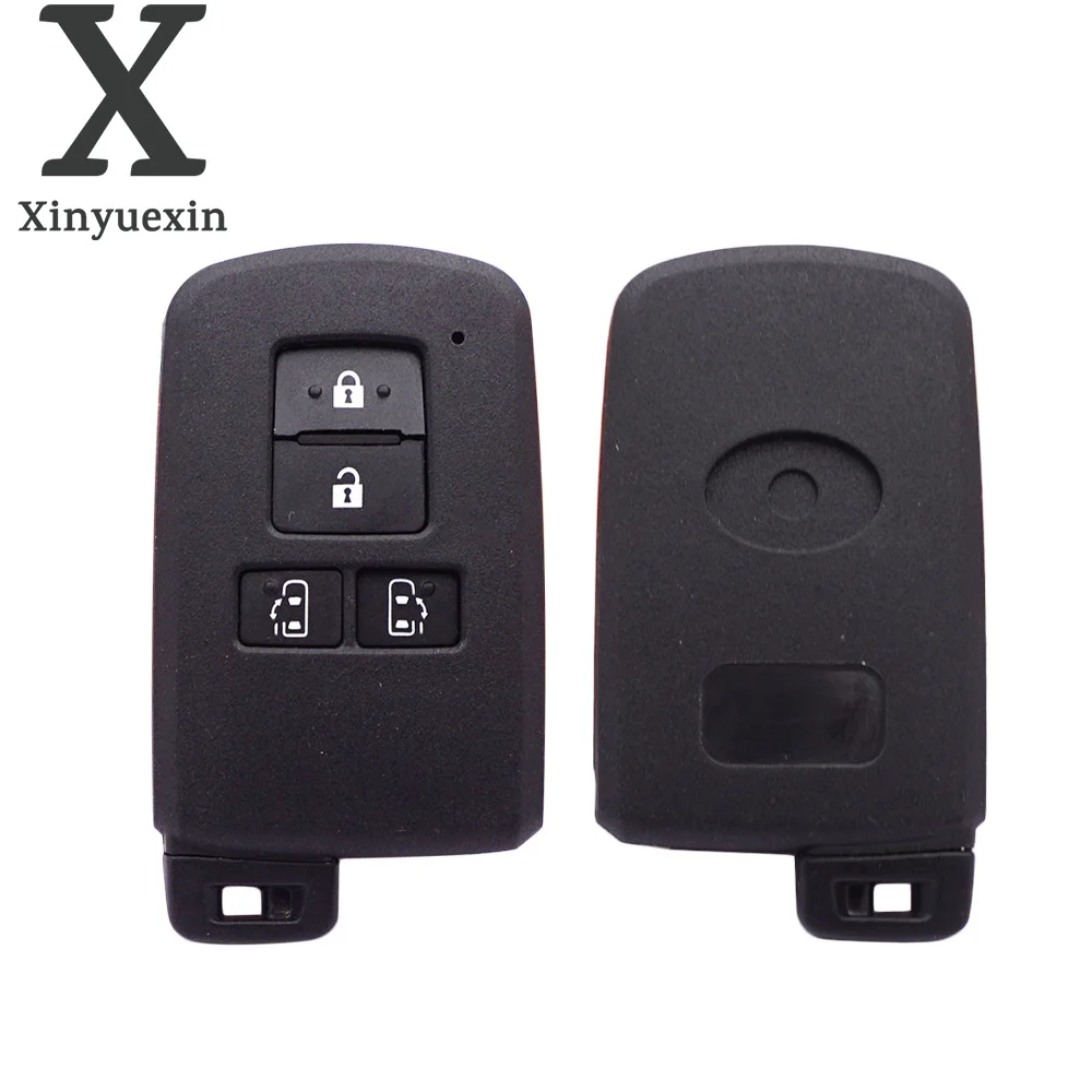 Xinyuexin 4 Buttons Replacement Car Key Cover Case Fit for Toyota Sienta Voxy Noah Esquire Key Remote Shell No Logo