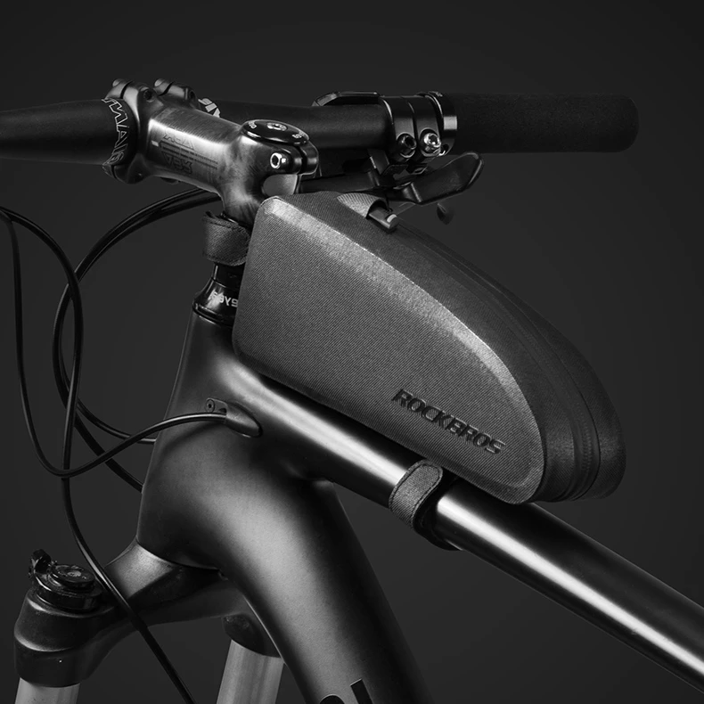 Discount ROCKBROS Waterproof Bicycle Bags Bicycle Top Front Tube Frame Bag Large Capacity MTB Road Bicycle Pannier Bike Accessories 2
