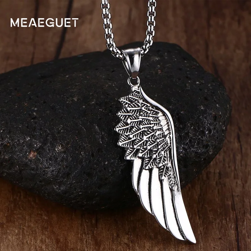 Meaeguet Punk Guards Necklaces Pendant For Men Stainless