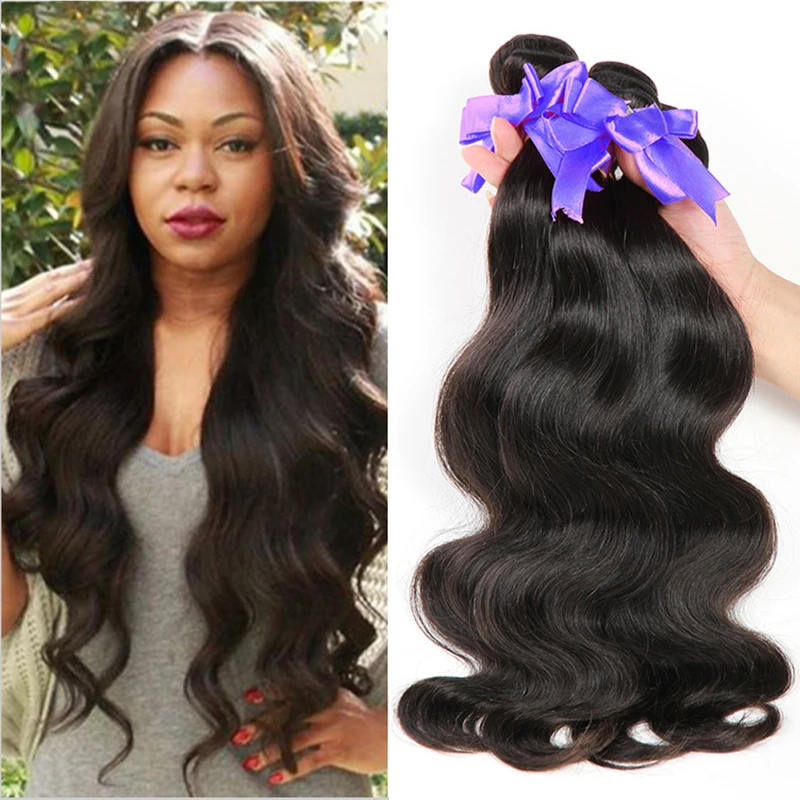 Rosa Hair Products Brazilian Body Wave 3 Bundles 8A Grade Virgin Unprocessed Human Hair Brazilian Virgin Hair Weave Bundles