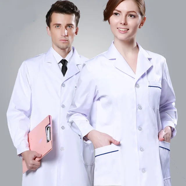 White Coat Long Sleeve Doctor Dress Female Doctor Dress White Coat