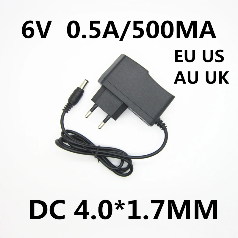 

1pcs 6V 0.5A 500MA Power Supply Adapter Charger Transformer For OMRON I-C10 M4-I M2 M3 M5-I M7 M10 M6 M6W Blood Pressure Monitor