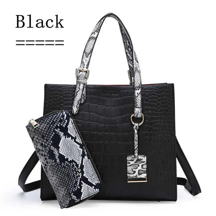 2 в 1 сумка с крокодиловым узором роскошные сумки женские сумки дизайнерские брендовые сумки для женщин кошельки и сумки