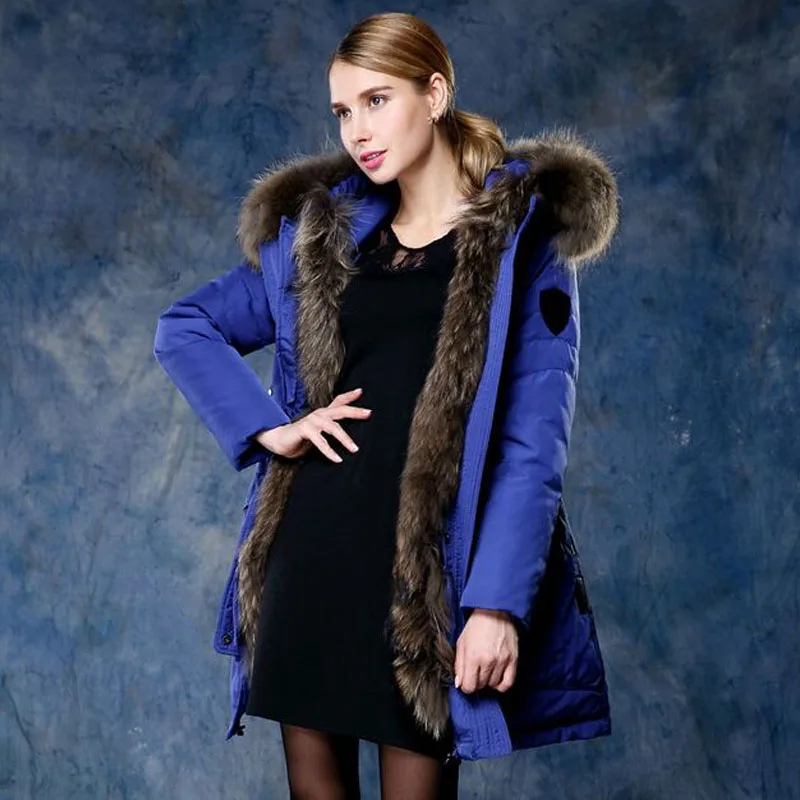 Куртка женская зимняя из натурального меха енота|parka down|parka fashionparka parka |