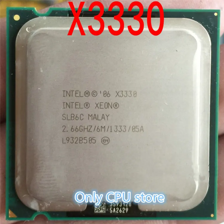 Процессор X3330 четырехъядерный 2 66 ГГц LGA 775 TDP 95 Вт 6 Мб кэш-памяти настольный