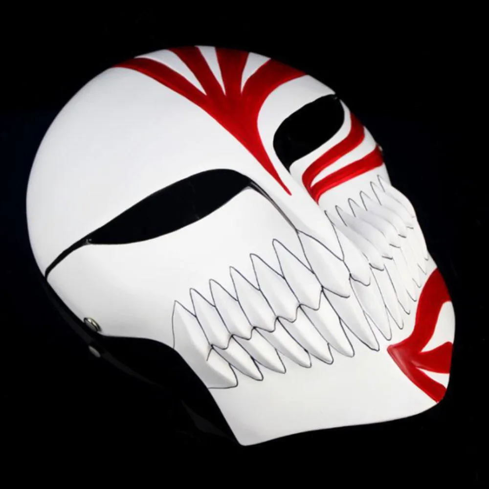 Bleach  Kurosaki ichigo  Mask Cosplay Helmet Halloween red Resin Mask Props2