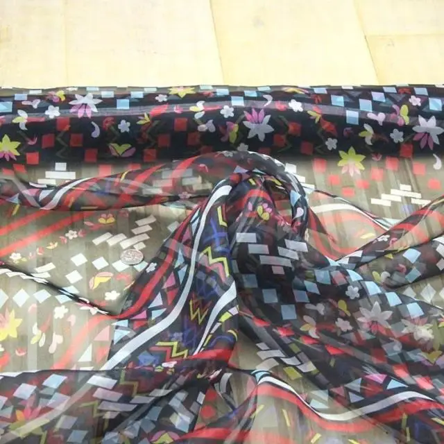 Органза из 100% шелка цвет: как на фото ширина: 135 см толщина: 4 5 мм продажа 3 м|fabric