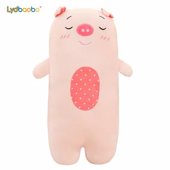 

1M Lovely Cartoon Soft Pig Bear Rabbit Dog Totoro Cat Animal Stuffed Lying Pillow Kids High Quality Appease Toys Doll Baby Gifts