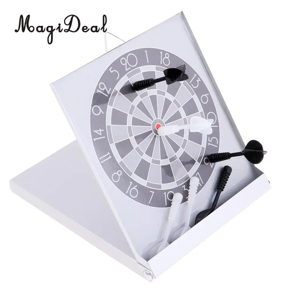 MagiDeal 2 in 1 Portable Mini Magnetic Chinese Chess Checkers Pieces Set XiangQi Chess with Darts Board Family Game Kids Toy