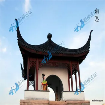 

The State Forest and Park models humble Park-enlightenment bamboo cabin wood model kit architectural model material