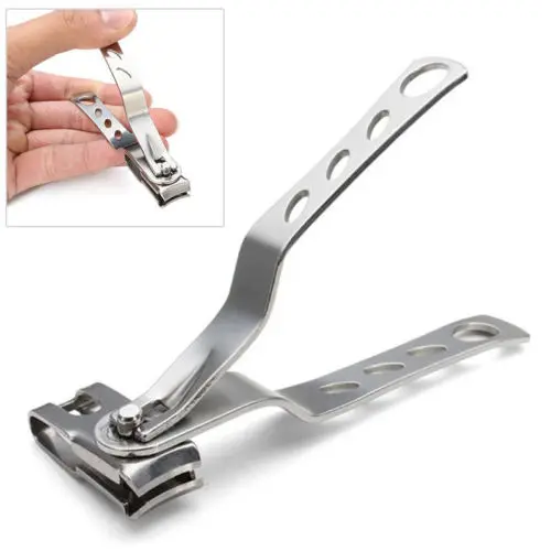 

1PC Stainless Steel Nail Clipper Cutter Professional Manicure Trimmer High Quality Toe Nail Clipper With Clip Catcher