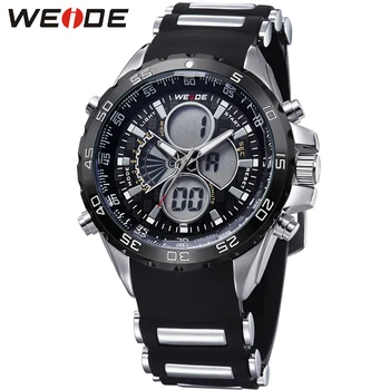 

Fashion Top Brand WEIDE Military Sport Watch Men Digital Quartz Black LED Silicone Band Waterproof Man Wristwatches Montre Homme