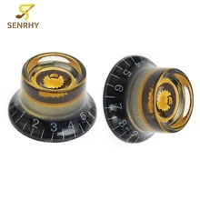 4 шт. Гитарные ручки регулятор скорости громкости Тон черный золотой запасные части для гитары для электроакустической гитары бас аксессуары