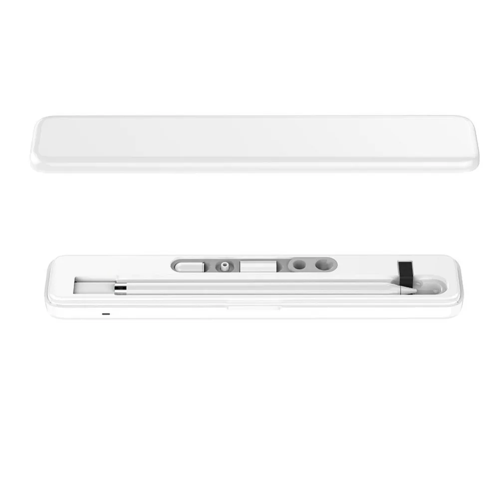 

Portable Wireless Charge Case Organizer Adapters For Apple Pencil Receiver Cover Storage Box Charger Case Electric Fast Charging