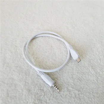 

Wholesale 100pcs/lot Micro USB to DC 3.5mm Adapter Cable Male to Male Audio Data Wire for Speaker Microphone White 30cm
