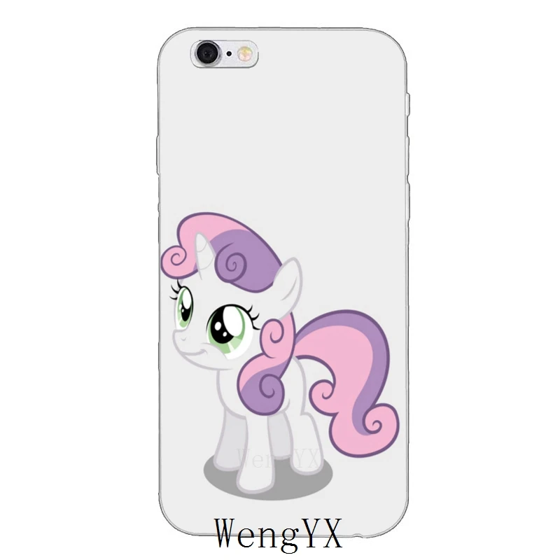 Милый мягкий чехол my little pony Sweetie Belle для Huawei Honor 4c 5c 5x 6x V10 Y5 Y6 Y7 II Mate 7 8 9 10 P8 P9 P10 Lite plus