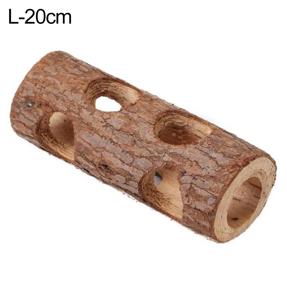 NewPet хомяки Mouses деревянная туннельная труба полый ствол дерева Зубы шлифовальные жевательные игрушки