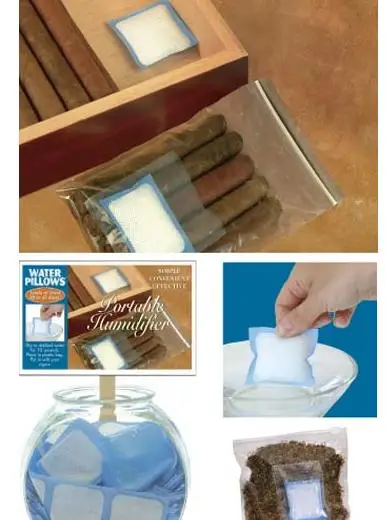 Practical Cigar Humidifier Bag Pouch for Cigar Tobacco Cigarette Moisturizing Humidifiers Keep Cigars Fresh 36pcs/lot