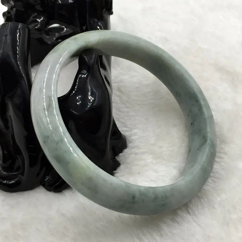 

0027 Natural Lavender Green Jadeite Jade Bangle Bracelet