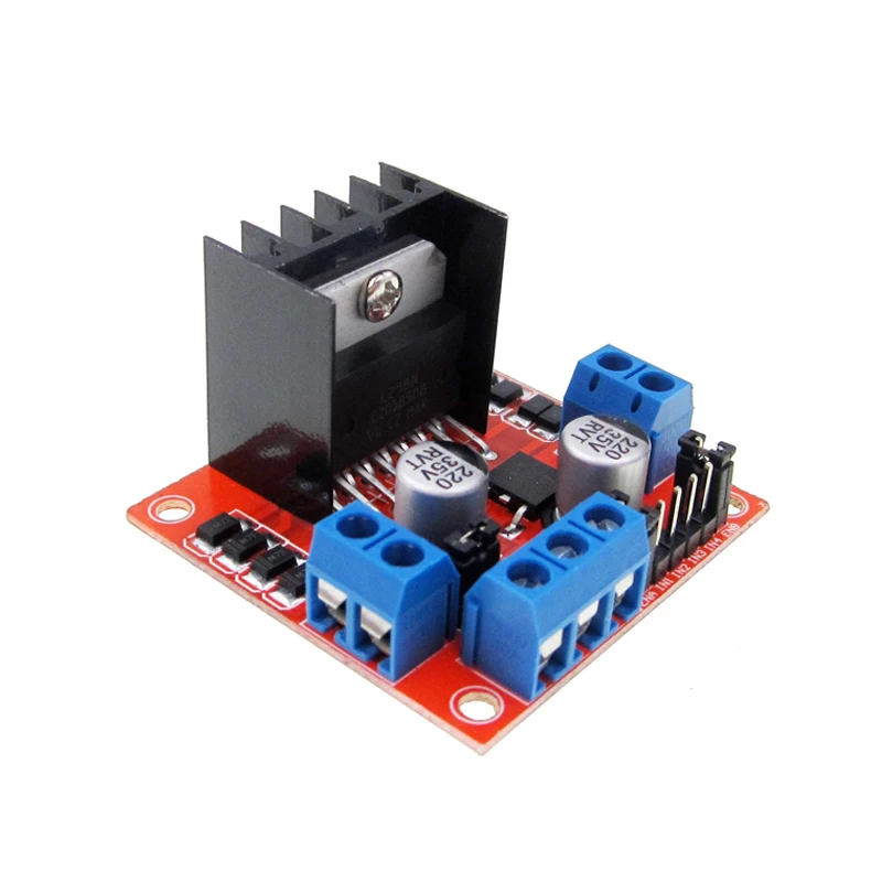 Promozioni Speciali 5 Pz/Lotto Modulo Bordo Di Driver Del Motore Passo-Passo L298 L298N Smart Car Robot Tagliere Peltier Ad Alta Potenza