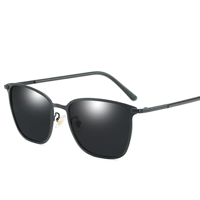 Мужские поляризационные солнцезащитные очки для спорта на открытом воздухе солнцезащитные очки для ночного вождения Polaroid металлическая оправа солнцезащитные очки для мужчин Gafas De Sol - Цвет линз: JY8204-C1