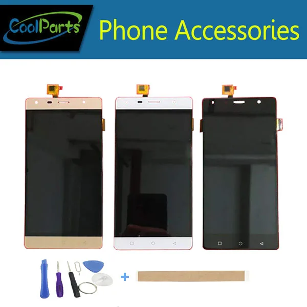 

1PC/Lot 5.5 Inch For Vertex Impress Style LCD Display Screen+Touch Screen Digitizer White Gold Black Color With Tape&Tool