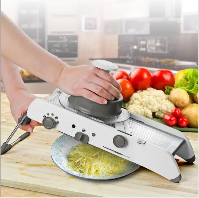 

Mandoline Slicer Manual Vegetable Cutter Professional Grater 304 Stainless Steel Blades Vegetable Kitchen Shredders and Slicers