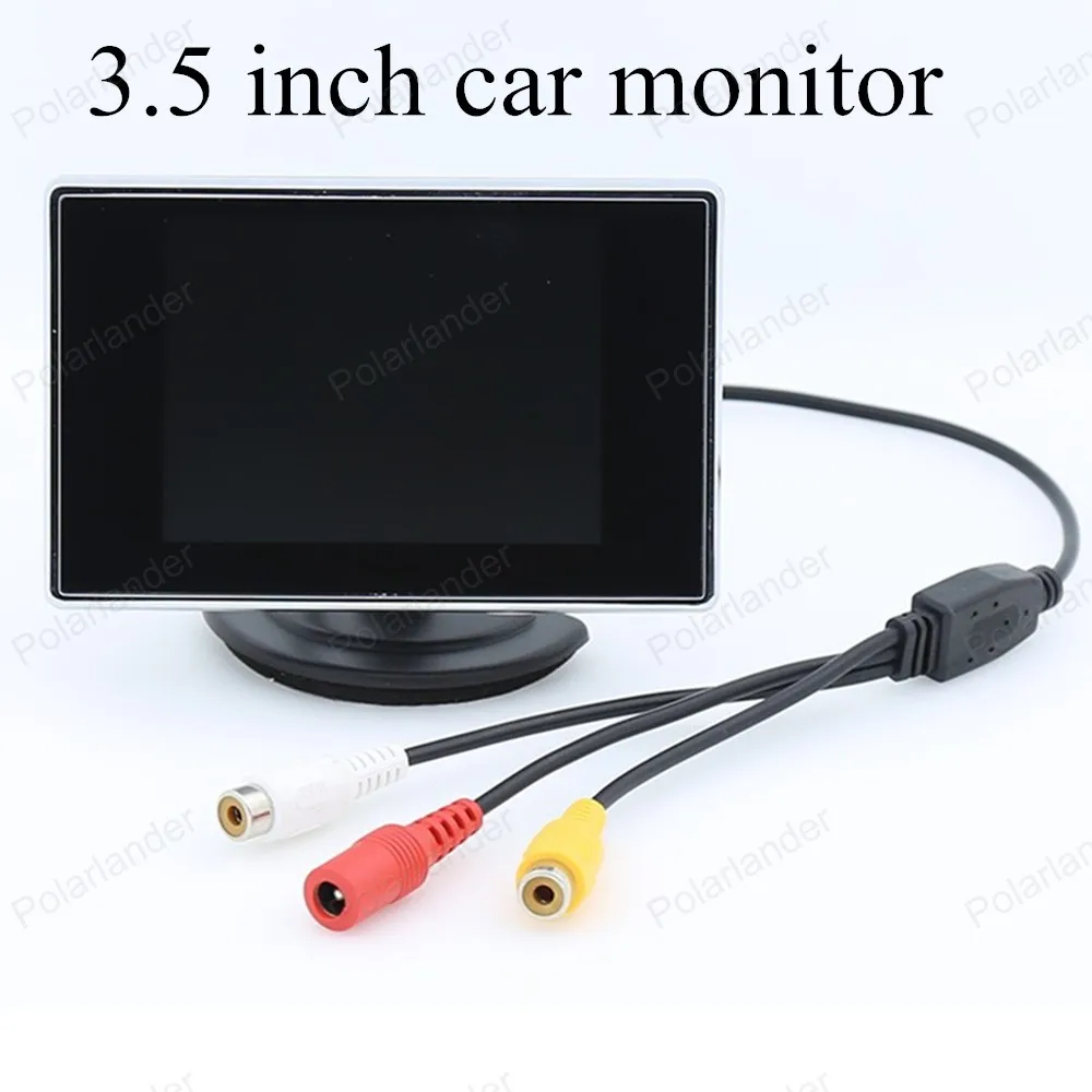 

car monitor small display 3.5 inch digital color TFT lcd for universal vehicle reversing parking backup rear view camera