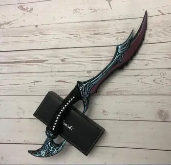 

1:1 Cos Anti Mage Scythe of Vyse Elf Weapon Prop Role Play Model 50CM PU Model