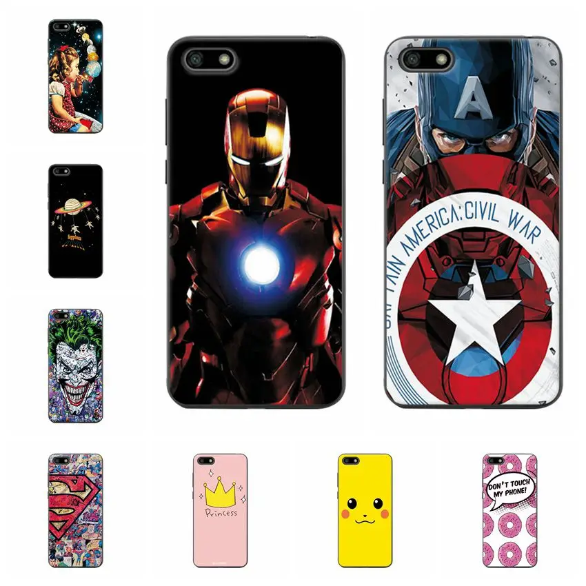 

Ample Captain America Cases Coque For Huawei Y5 Prime 2018 Soft TPU Back Cover For Huawei Y5Prime 2018 Fundas Phone Shell Capa